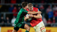 Gavin Coombes is tackled by Dave Heffernan 16/10/2021