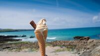ice cream at the beach