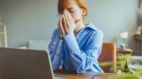 Frustrated sad woman feeling tired
