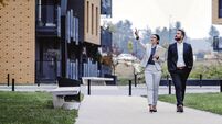 Real estate agent and businessman customer