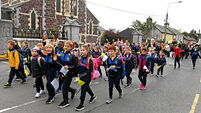 Watch: Carrigtwohill pupils move to new school