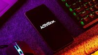West Bangal, India - April 20, 2022 : Activision on phone screen stock image.