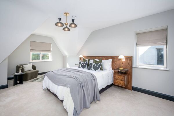 Top floor bedroom, one of five, at Ecklinville Top floor bedroom, one of five, at Ecklinville