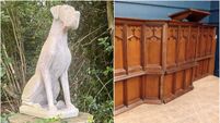 Salvage sale has everything from dog statues to pulpits