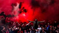 Bohs fans ahead of the game 12/11/2023