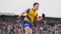 Enda Smith celebrates scoring a second half goal from a penalty 19/2/2023