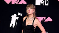 Taylor Swift and Travis Kelce on Saturday Night Live