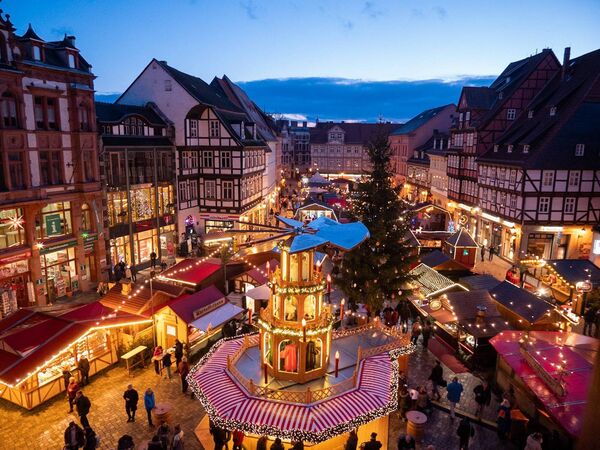Quedlinburg: Weihnachtsmarkt. Photograph: Nico Reischke. ©Quedlinburg-Tourimus-Marketing GmbH/Nico Reischke Quedlinburg: Weihnachtsmarkt. Photograph: Nico Reischke. ©Quedlinburg-Tourimus-Marketing GmbH/Nico Reischke