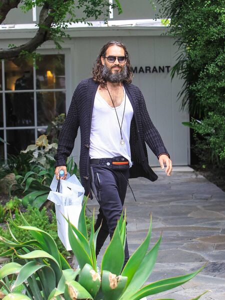Russell Brand is seen on June 26, 2019 in Los Angeles, California. Russell Brand is seen on June 26, 2019 in Los Angeles, California.