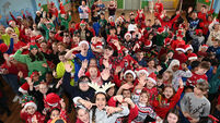 Watch: The pupils of Scoil Ursula, Blackrock 'switch on Christmas'