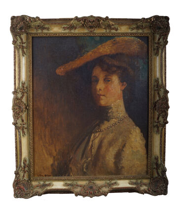Sir William Orpen's 'Portrait of Mrs. Wertheimer (nee Trautz)' at Sheppard's. Sir William Orpen's 'Portrait of Mrs. Wertheimer (nee Trautz)' at Sheppard's.