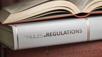 Rules and regulations book. Law, rules and regulations concept.