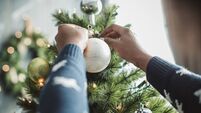 Decorating Christmas tree