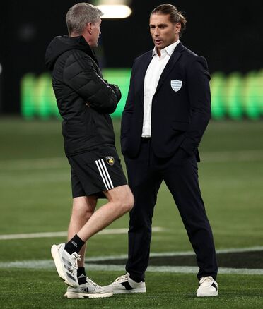 OLD FRIENDS: Ronan O'Gara (L) with Racing 92 assistant coach Dimitri Szarzewski. OLD FRIENDS: Ronan O'Gara (L) with Racing 92 assistant coach Dimitri Szarzewski.