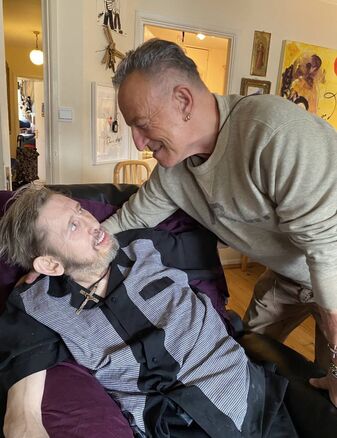 Bruce Springsteen and Shane MacGowan. Picture: Victora Mary Clarke/ @victoriamary Bruce Springsteen and Shane MacGowan. Picture: Victora Mary Clarke/ @victoriamary