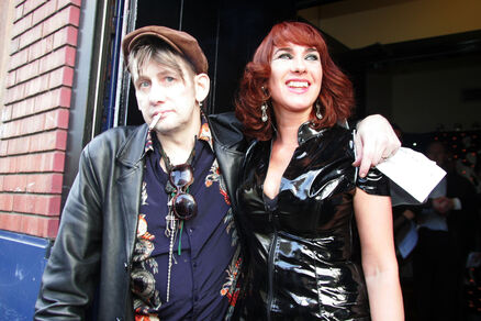 Shane MacGowan and Victoria Mary Clarke at Vicar St in 2007. Picture: Collins Shane MacGowan and Victoria Mary Clarke at Vicar St in 2007. Picture: Collins