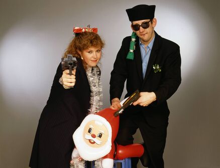 Kirsty MacColl with Shane MacGowan in 1987 when the pair collaborated on 'Fairytale of New York'. Picture: Tim Roney/Getty Kirsty MacColl with Shane MacGowan in 1987 when the pair collaborated on 'Fairytale of New York'. Picture: Tim Roney/Getty