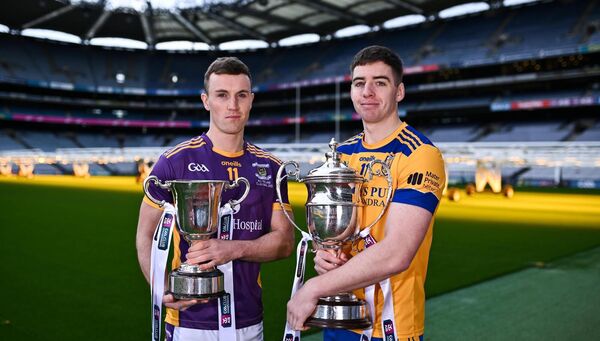 CAPITAL BEAT: Kilmacud Crokes football captain Shane Cunningham and Na Fianna hurling skipper Donal at the AIB Leinster Club media day in Croke Park. CAPITAL BEAT: Kilmacud Crokes football captain Shane Cunningham and Na Fianna hurling skipper Donal at the AIB Leinster Club media day in Croke Park.