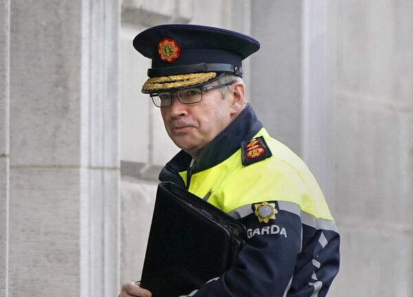 Garda Commissioner Drew Harris arrives to appear before the Justice Committee at Leinster House. Picture: Niall Carson/PA Garda Commissioner Drew Harris arrives to appear before the Justice Committee at Leinster House. Picture: Niall Carson/PA
