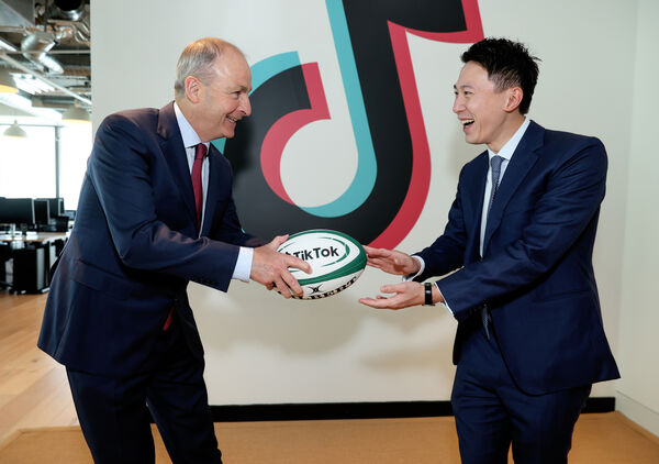 Then taoiseach Micheál Martin and TikTok CEO Shou Zi Chew. The company has added and cut jobs since establishing a centre in Dublin and has come under the scrutiny of the Data Protection Commissioner. Picture: Maxwells. Then taoiseach Micheál Martin and TikTok CEO Shou Zi Chew. The company has added and cut jobs since establishing a centre in Dublin and has come under the scrutiny of the Data Protection Commissioner. Picture: Maxwells.