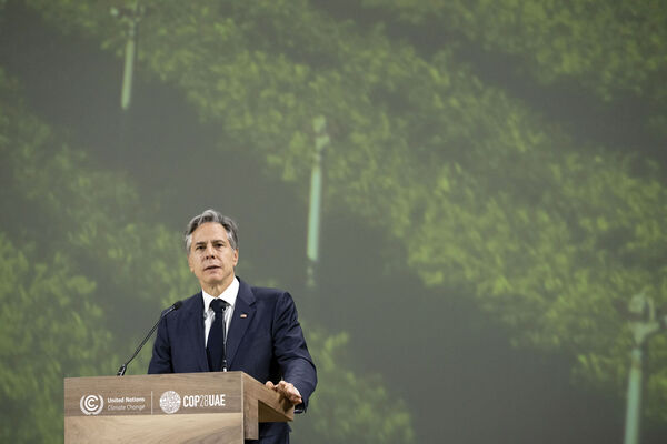 US Secretary of State Antony Blinken speaks during the Transforming Food Systems in the Face of Climate Change event on the sidelines of the COP28 climate summit in Dubai, United Arab Emirates. Picture: Saul Loeb/Pool Photo via AP US Secretary of State Antony Blinken speaks during the Transforming Food Systems in the Face of Climate Change event on the sidelines of the COP28 climate summit in Dubai, United Arab Emirates. Picture: Saul Loeb/Pool Photo via AP