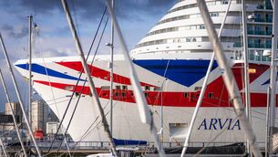 <p>The Arvia arrives at La Coruna, Spain.</p>