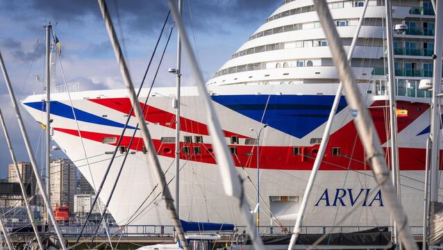 <p>The Arvia arrives at La Coruna, Spain.</p>